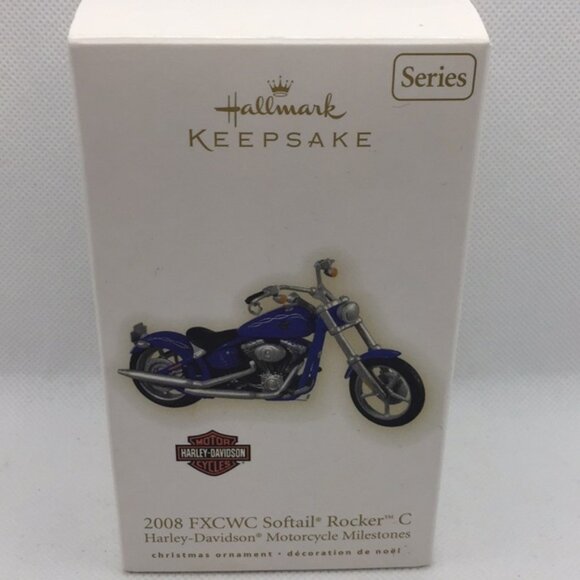 Other - Hallmark Keepsake 2008 FXCWC Softail Rocker C Christmas Tree Ornament New in Box